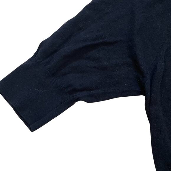 Lane Bryant Cotton Blend Black Short Sleeve Sweater Animal Print Heart, Size 18 - Picture 3 of 9